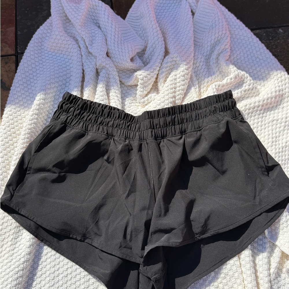 Aerie Offline Hot Stuff Black Athletic Shorts